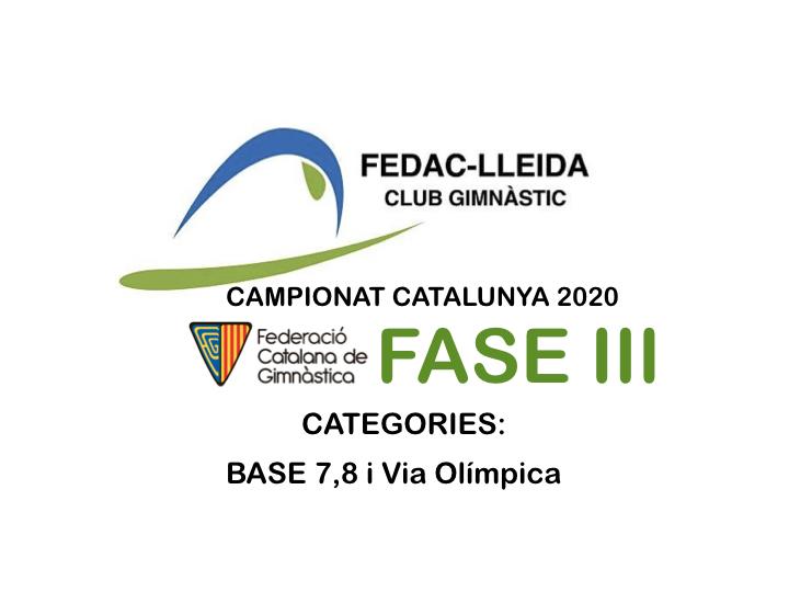 GIMNASTICA FEDAC FASE III
